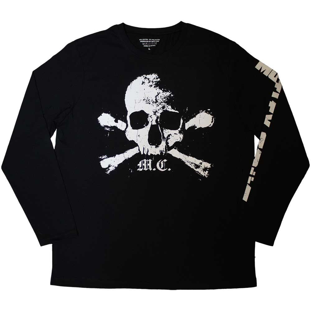 MOTLEY CRUE モトリークルー (来日 40周年 ) - Orbit Skull / 長袖 / アームプリントあり / Tシャツ / メンズ - PGS